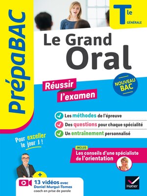 cover image of Prépabac Le Grand Oral Tle générale--Bac 2024